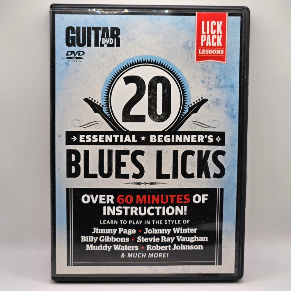 Guitar World 20 Essential Beginner's Blues Licks DVD Instructional Blue Lesson